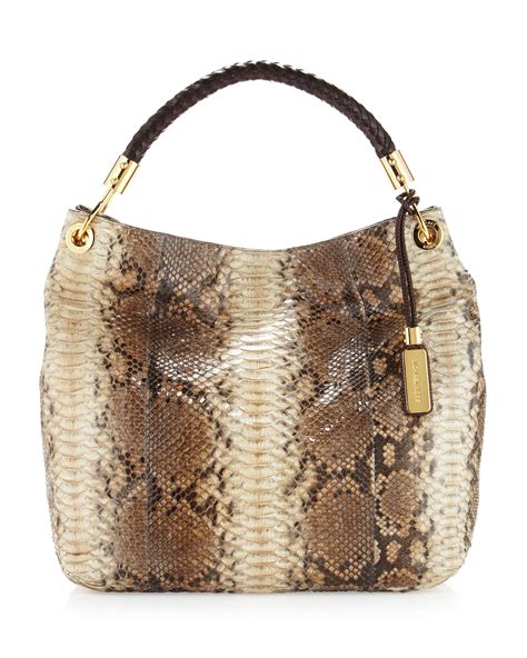 michael kors snakeskin shoulder bag|michael kors snake print handbags.